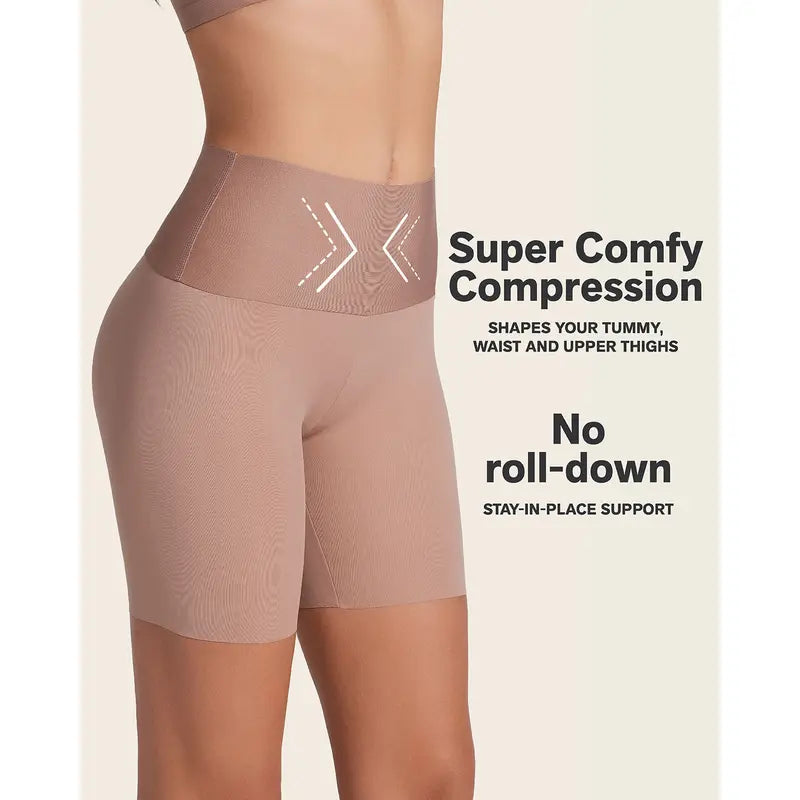 Stay-In-Place Seamless Shapewear Shorts