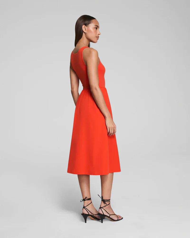 Jersey Scoop Neck Tank Midi Dress