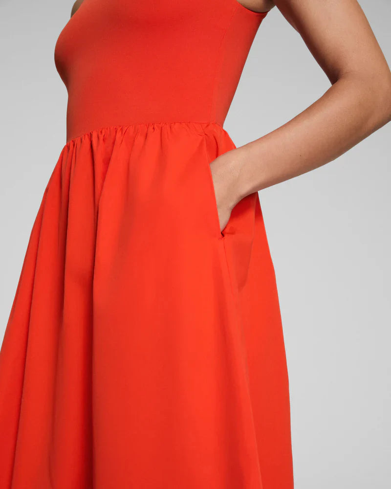 Jersey Scoop Neck Tank Midi Dress
