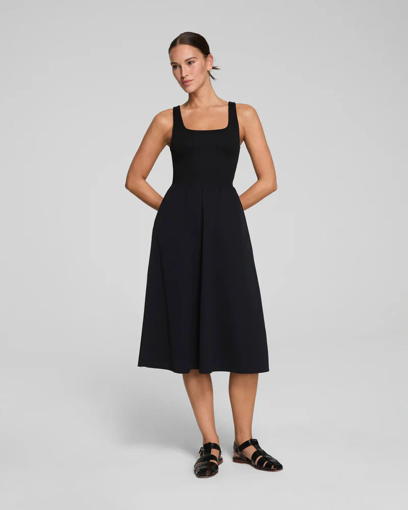 Jersey Scoop Neck Tank Midi Dress