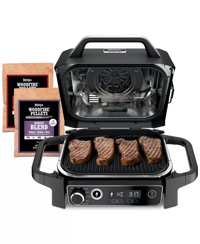 Woodfire Outdoor Grill & Smoker, 7-in-1 Master Grill, BBQ Smoker and Air Fryer with Woodfire Technology - OG701