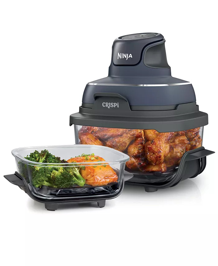 Crispi 4-in-1 Portable Glass Air Fryer Cooking System