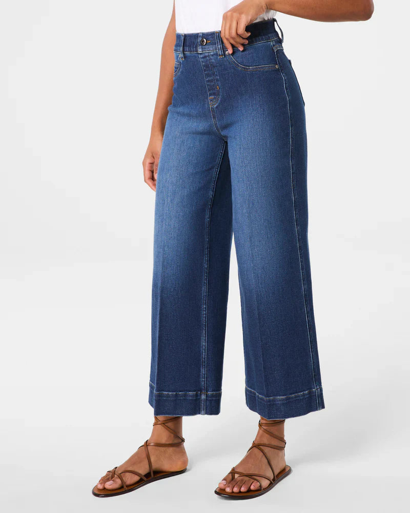 Cropped Wide Leg Jeans