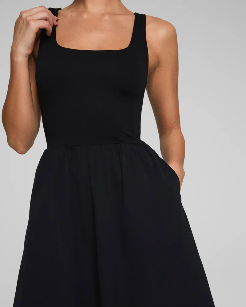 Jersey Scoop Neck Tank Midi Dress