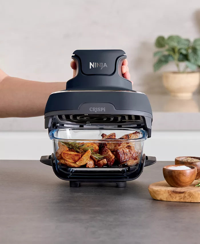 Crispi 4-in-1 Portable Glass Air Fryer Cooking System
