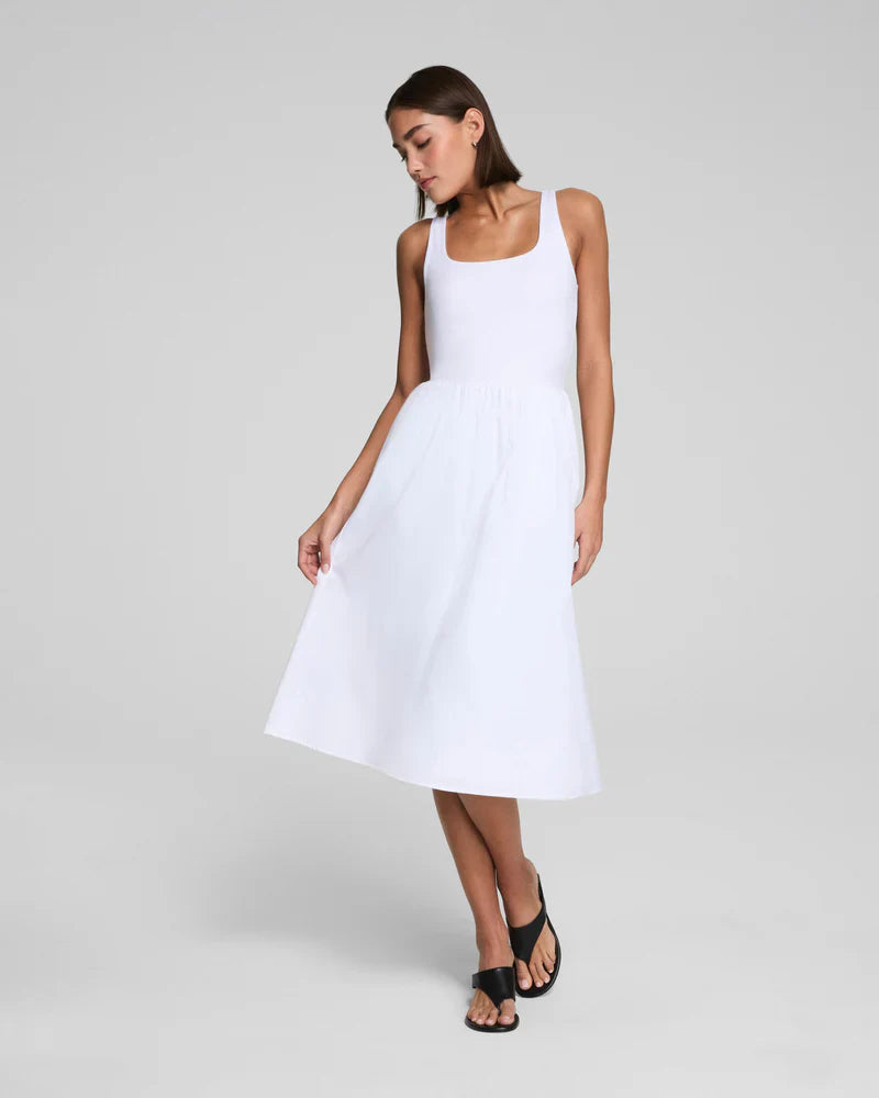 Jersey Scoop Neck Tank Midi Dress