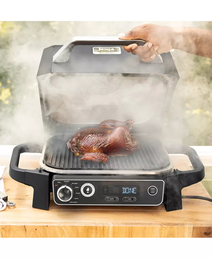 Woodfire Outdoor Grill & Smoker, 7-in-1 Master Grill, BBQ Smoker and Air Fryer with Woodfire Technology - OG701