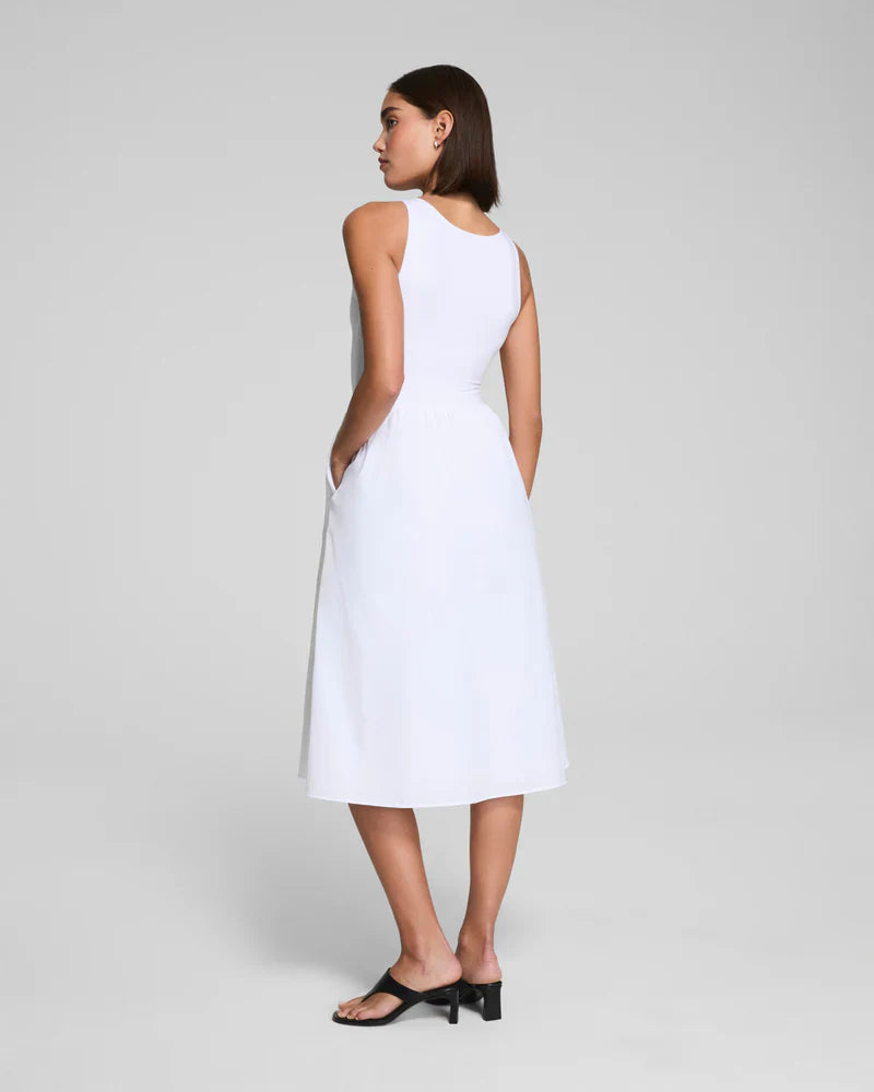 Jersey Scoop Neck Tank Midi Dress