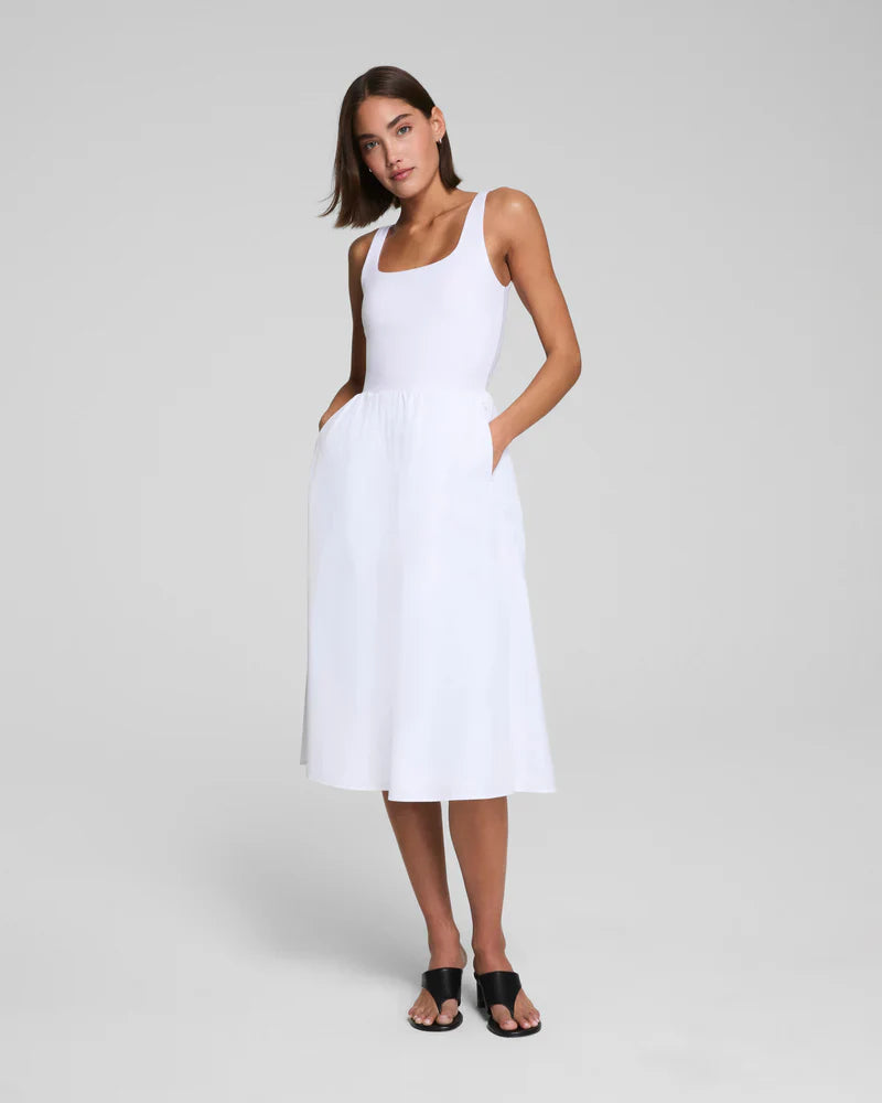 Jersey Scoop Neck Tank Midi Dress